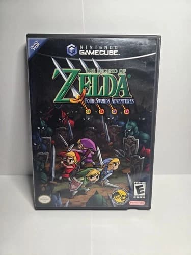 The Legend of Zelda: Four Swords Adventures (Nintendo GameCube) CIB Working
