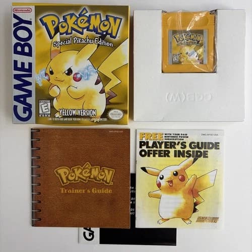 MINTY Pokemon Yellow Version Special Pikachu Edition Gameboy - CIB COMPLETE BOX