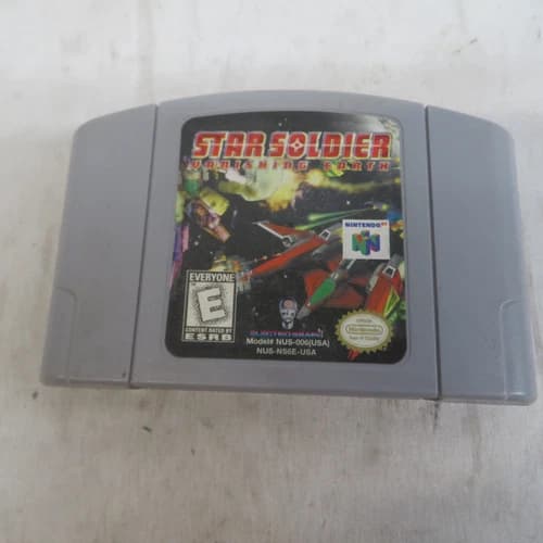 Star Soldier Vanishing Earth N64 Nintendo 64 Game Cartridge Tested Authentic