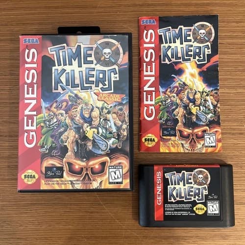 Time Killers (Sega Genesis, 1996) Tested - Authentic - Game, Manual, Box