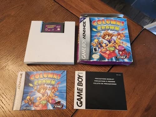 Columns Crown for Nintendo Game Boy Advance GBA - Complete CIB - Ships In Box
