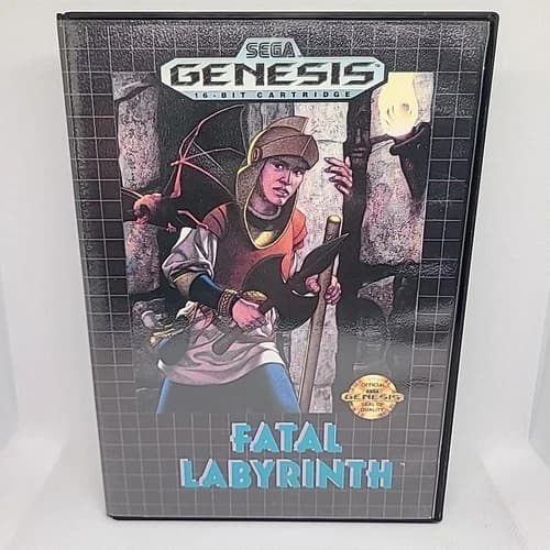 Fatal Labyrinth Sega Genesis 1991 CIB Complete in Box RPG Fantasy