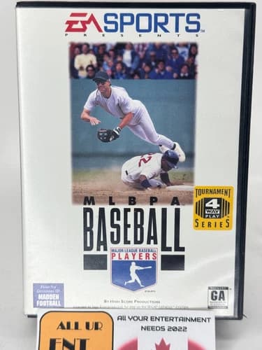 MLBPA Baseball (Sega Genesis, 1994) G Tested Complete CIB in Box