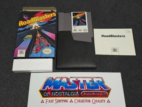 NES Nintendo ROADBLASTERS Complete CIB Box Game Road Blasters
