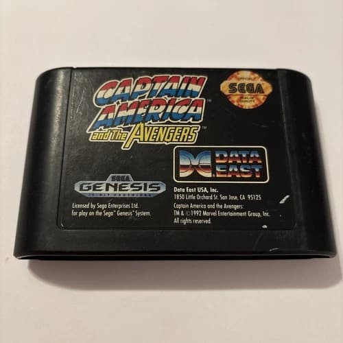 Captain America and the Avengers Sega Genesis Cart Only! TESTED & WORKING!