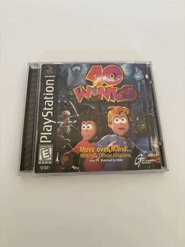PlayStation 40 Winks PS1 Video Game CIB