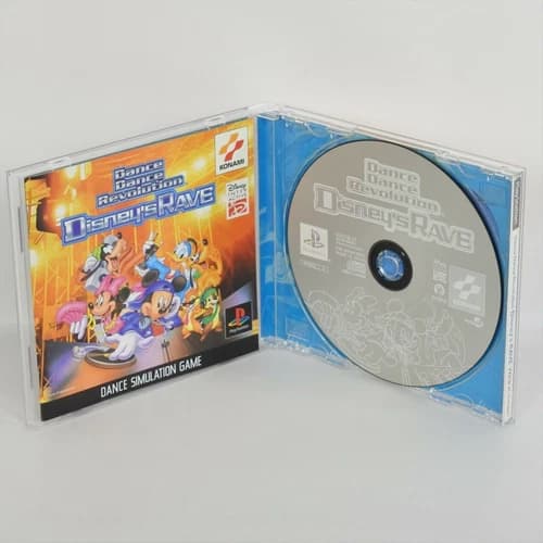 Dance Dance Revolution DISNEYS RAVE PS1 Playstation ccc p1