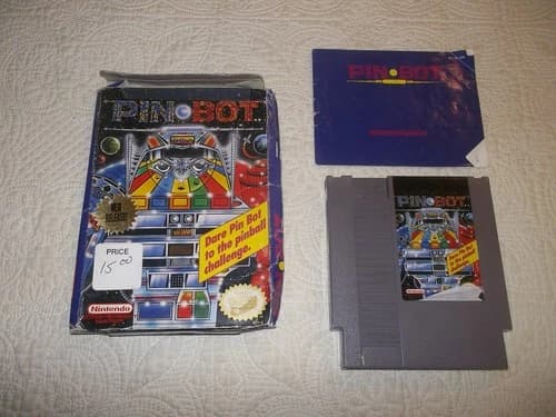Pin-Bot NES Game - Tested CIB Complete in box, W/ Manual - READ
