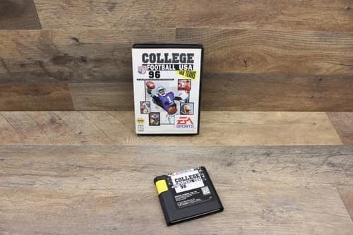COLLEGE FOOTBALL 96 1996 game Sega Genesis CIB Complete