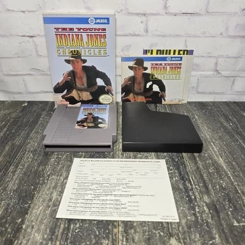 The Young Indiana Jones Chronicles (Nintendo NES, 1992) Complete CIB Tested