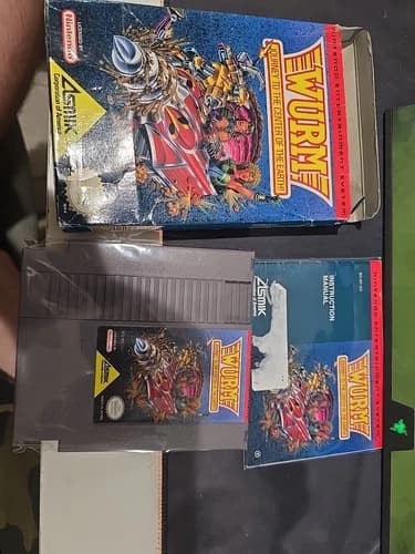 Nes Nintendo WURM Journey to the Center of the Earth Complete w/ Protective Case