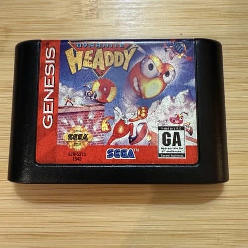 SEGA 💥 Dynamite Headdy 💥 Genesis Cart Only Cleaned Tested Working Rare Co.