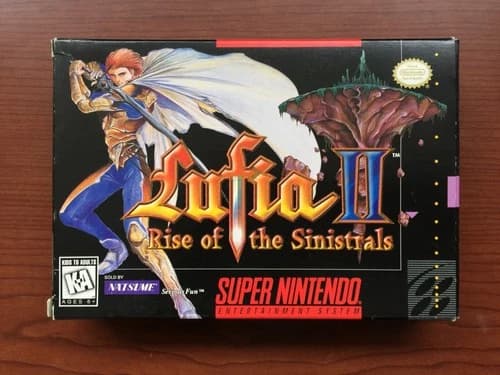 Lufia II: Rise Of The Sinistrals (Super Nintendo SNES, 1996) CIB - w/ Map+