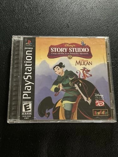 Disney's Story Studio: Mulan (Sony PlayStation 1, 1999) Complete CIB ~ Nice Disc