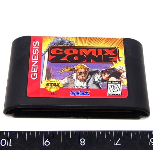 Authentic Comix Zone Sega Genesis Game Cartridge Tested Works OEM