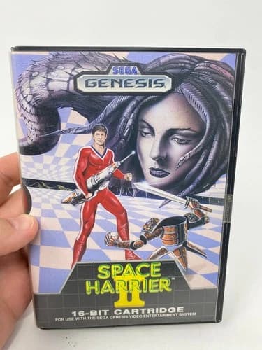 Space Harrier II Sega Genesis Complete CIB! Authentic Game Box Manual