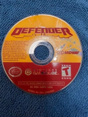 Defender for Nintendo Gamecube Disc Only