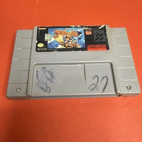 Disney's Pinocchio SNES (Super Nintendo, 1996) Authentic Tested Cart Only