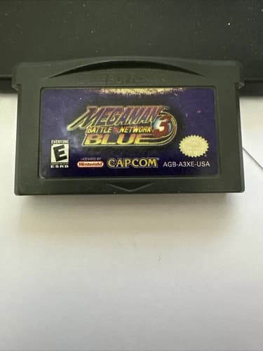 Mega Man Battle Network 3 Blue Version Game Boy Advance Cartridge Only Tested