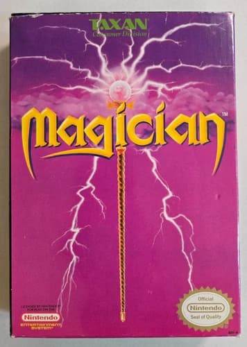 Magician - NES Nintendo Entertainment System CIB w/Foam - Game - Manual