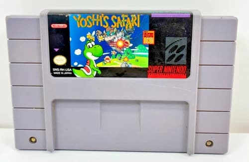 Yoshi's Safari Super Nintendo Entertainment System SNES Authentic Tested