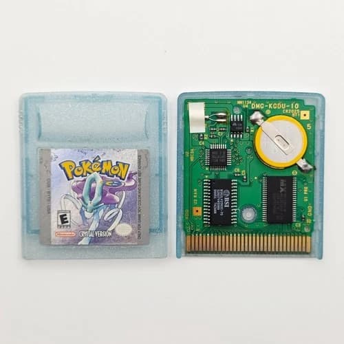*New Battery* Pokémon Crystal Version Game Boy Color Cartridge Only Authentic