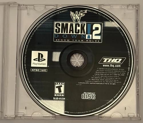 WWF SmackDown 2 Know Your Role - Playstation 1 PS1 - Disc Only