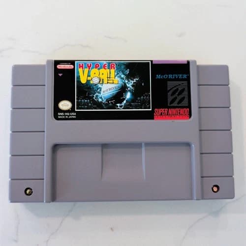 Hyper V-Ball (Super Nintendo, 1992) SNES Cartride Only, Tested And Working