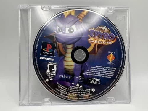 Sony PlayStation 1 PS1 Spyro Year of the Dragon Disc Only Tested