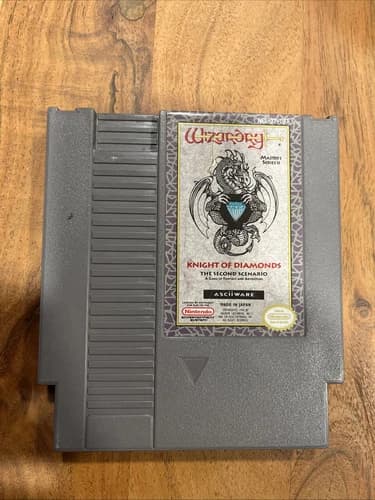 Wizardry: Knight of Diamonds - The Second Scenario (NES) AUTHENTIC - Tested