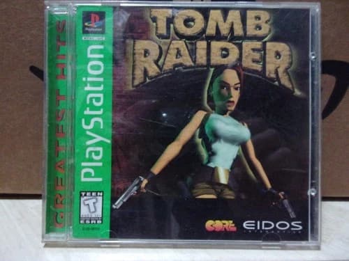 Tomb Raider - Greatest Hits (Sony PlayStation 1, 1996) *TESTED* Complete PS1 CIB