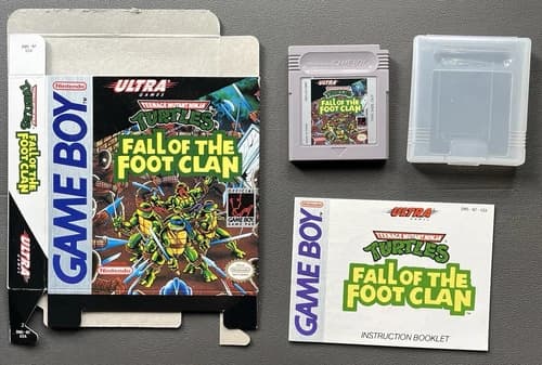 Teenage Mutant Ninja Turtles: Fall of the Foot Clan (Nintendo Game Boy CIB!