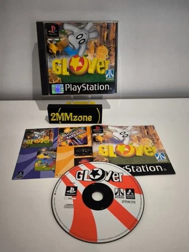Glover PS1 (COMPLETE) Sony Playstation black label rare Atari