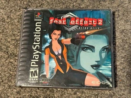 Fear Effect 2 Retro Helix Sony Playstation 1 PS1 Complete w/Reg Card Tested
