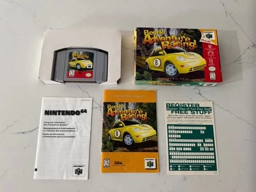 BEETLE ADVENTURE RACING N64 Complete TESTED/AUTHENTIC CIB Nintendo 64