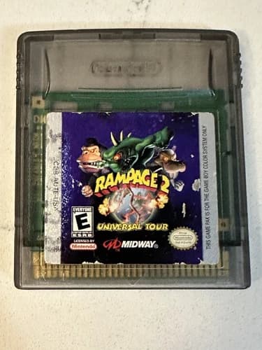 Rampage 2: Universal Tour (Game Boy Color) Tested/Working/Authentic