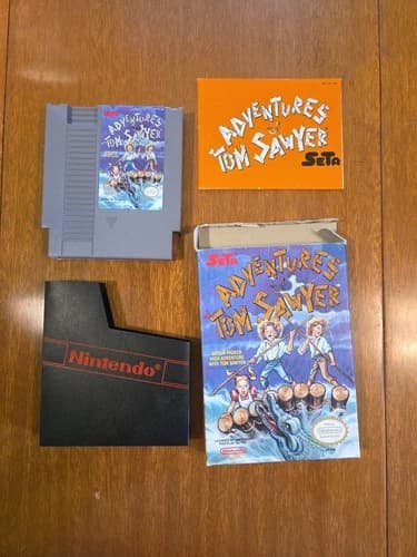 Adventures of Tom Sawyer Nintendo NES 1989, Works CIB