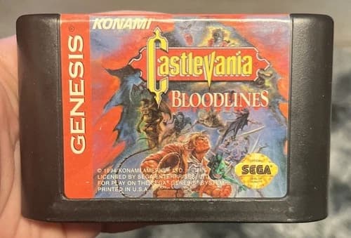 Castlevania: Bloodlines (Sega Genesis, 1994) CARTRIDGE ONLY- Tested and Working
