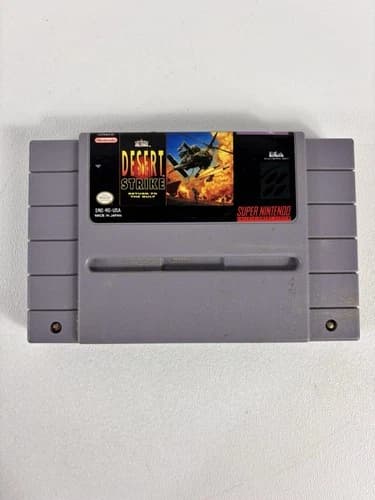 Desert Strike: Return To The Gulf (SNES, 1992) Tested/Works