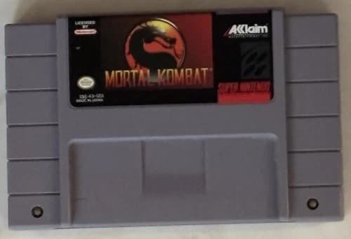 Super Nintendo SNES Mortal Kombat (Cleaned, Tested & Working)