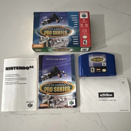 TONY HAWK’S PRO SKATER N64 Authentic Complete CIB Activision Manual Nintendo 64