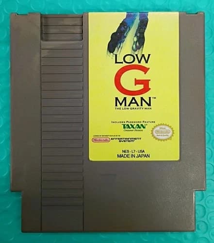 Low G Man: The Low Gravity Man Game Cartridge (1990, NES) Tested & Works