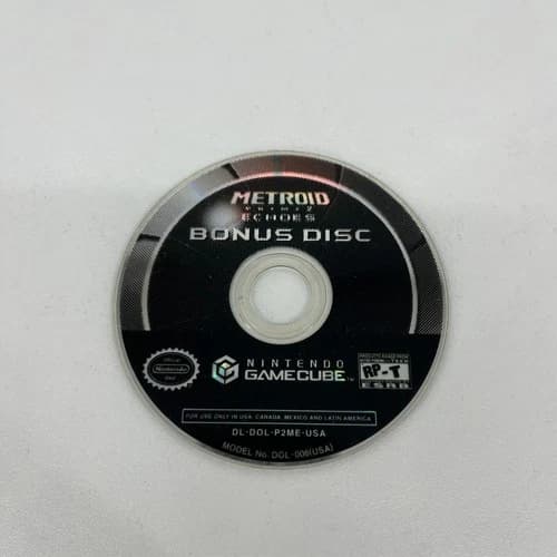 Metroid Prime 2 Echoes Bonus Disc (Nintendo GameCube, 2004) Disc Only