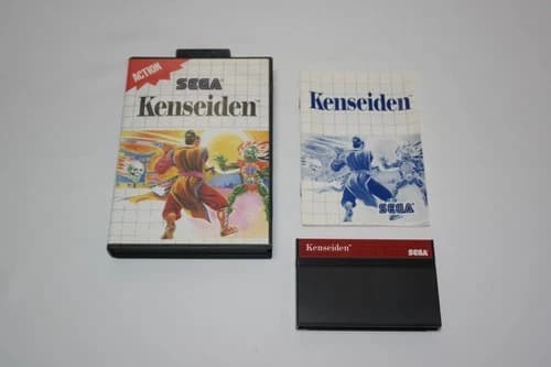 Sega Master System Kenseiden Game CIB Tested/Works .