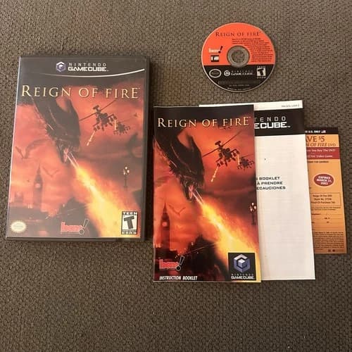 Reign of Fire (Nintendo GameCube, 2002) CIB - Tested - Free Shipping