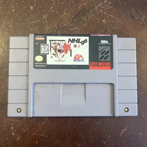 NHL 96 Hockey 1996 (Super Nintendo, SNES) Game - Authentic - Tested