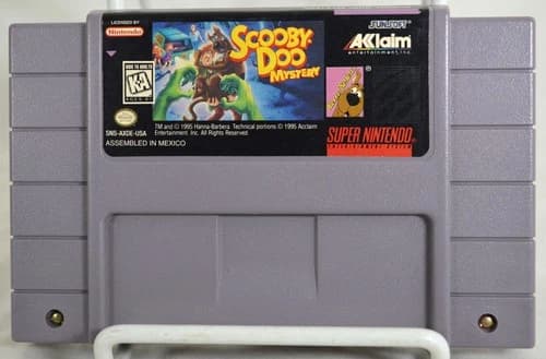 Super Nintendo SCOOBY DOO MYSTERY Game Cartridge SNES Authentic, Tested & Works