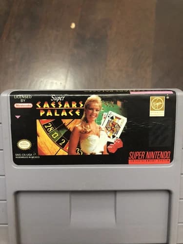 Super Caesars Palace Super Nintendo SNES Used Cleaned Tested Works