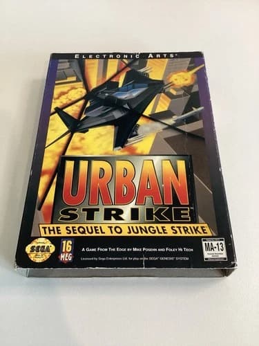 Urban Strike Tom & Jerry WWF Wrestlemania Sega Genesis CIB Complete TESTED