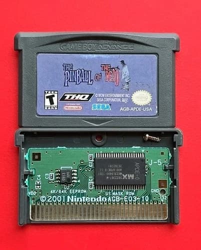 Pinball of the Dead Game Boy Advance Nintendo GBA Authentic Cleaned Tested